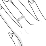 葉藤 • 鑽石珠邊雕花戒指 - WILLS JEWELLERY