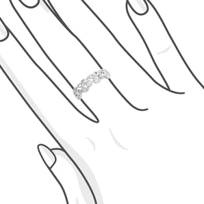 葉藤 • 鑽石珠邊雕花戒指 - WILLS JEWELLERY