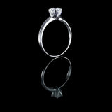 經典六爪皇冠劍脊鑽石戒指款式 - WILLS JEWELLERY