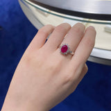 《天使 • 圍石》戴安娜橢圓紅寶石 - WILLS JEWELLERY