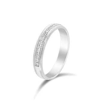 鑽石珠邊戒指 - WILLS JEWELLERY