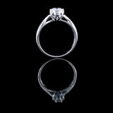 經典六爪花樣教堂式扭紋鑽石戒指款式 - WILLS JEWELLERY