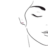 紅寶石蝴蝶鑽石耳環 - WILLS JEWELLERY