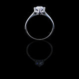 經典四爪教堂式刀肶鑽石戒指款式 - WILLS JEWELLERY