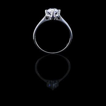 經典四爪教堂式刀肶鑽石戒指款式 - WILLS JEWELLERY