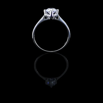 經典四爪教堂式刀肶鑽石戒指款式 - WILLS JEWELLERY