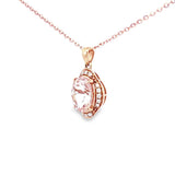 經典摩根石圍石鑽石吊墜 - WILLS JEWELLERY