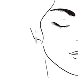 雙行鑽石圈形耳環 - WILLS JEWELLERY