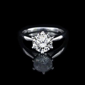 經典六爪大教堂式鑽石戒指款式 - WILLS JEWELLERY