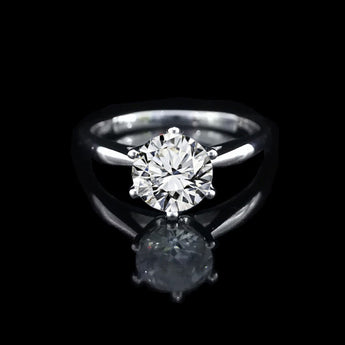 經典六爪大教堂式鑽石戒指款式 - WILLS JEWELLERY