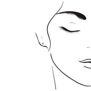 小巧花卉鑽石耳環 - WILLS JEWELLERY