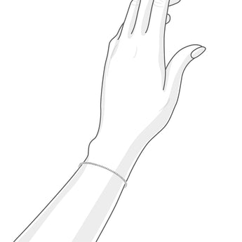 現代圓形鑽石白金手鏈 - WILLS JEWELLERY