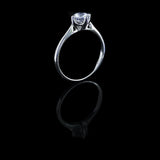 經典四爪教堂式刀肶鑽石戒指款式 - WILLS JEWELLERY