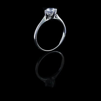 經典四爪教堂式刀肶鑽石戒指款式 - WILLS JEWELLERY