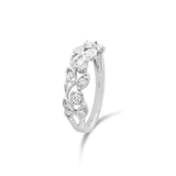 葉藤 • 鑽石珠邊雕花戒指 - WILLS JEWELLERY