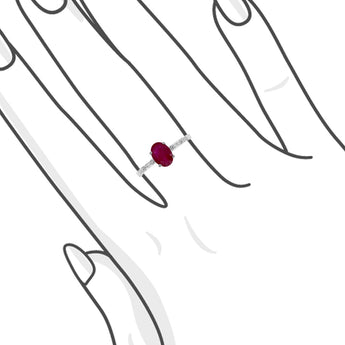 波浪・紅寶石鑽石戒指 - WILLS JEWELLERY