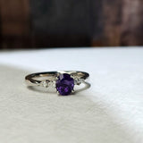 小水滴戒指 · 紫色藍寶石 - WILLS JEWELLERY