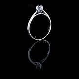 經典四爪大教堂式刀肶鑽石戒指款式 - WILLS JEWELLERY