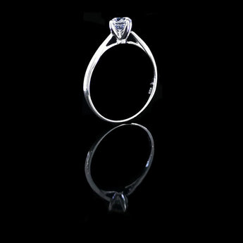 經典四爪大教堂式刀肶鑽石戒指款式 - WILLS JEWELLERY