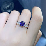 雷地恩形變色藍寶石鑽石戒指 - WILLS JEWELLERY