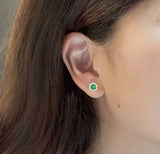 《圓 • 緣》綠寶石耳環 - WILLS JEWELLERY