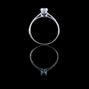 經典四爪大教堂式刀肶鑽石戒指款式 - WILLS JEWELLERY