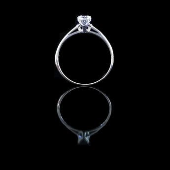 經典四爪大教堂式刀肶鑽石戒指款式 - WILLS JEWELLERY