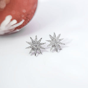 閃爍星星鑽石耳環 - WILLS JEWELLERY