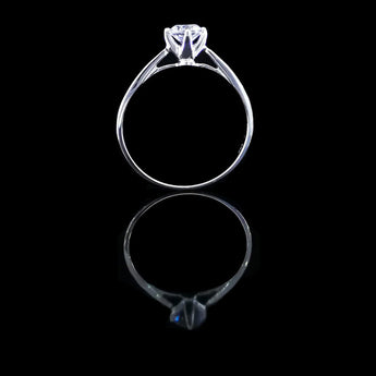 經典四爪大教堂式刀肶鑽石戒指款式 - WILLS JEWELLERY