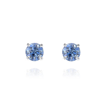 《圓 • 緣》藍寶石清鑲耳環 - WILLS JEWELLERY