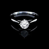 經典四爪大教堂式刀肶鑽石戒指款式 - WILLS JEWELLERY