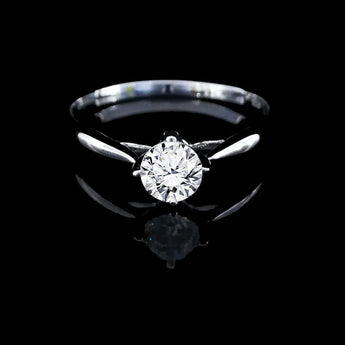 經典四爪大教堂式刀肶鑽石戒指款式 - WILLS JEWELLERY