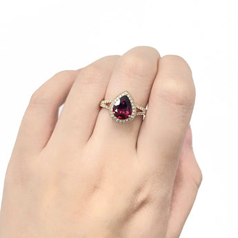 火焰石榴石(Pyrope Garnet)復古戒指 - WILLS JEWELLERY