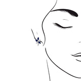 Season・藍寶石拼鑽石耳環 - WILLS JEWELLERY