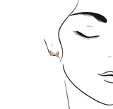 SHINE・18K玫瑰金蝴蝶珠邊鑽石耳環 - WILLS JEWELLERY