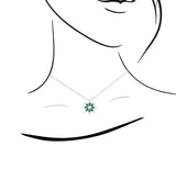 Starflower・綠寶石鑽石吊墜 - WILLS JEWELLERY