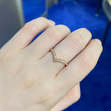 V形鑽石線戒 - WILLS JEWELLERY