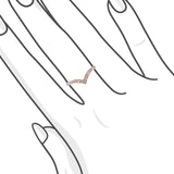 V形鑽石線戒 - WILLS JEWELLERY