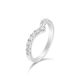V形鑽石線戒II - WILLS JEWELLERY