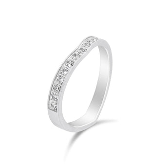 V形鑽石線戒III - WILLS JEWELLERY