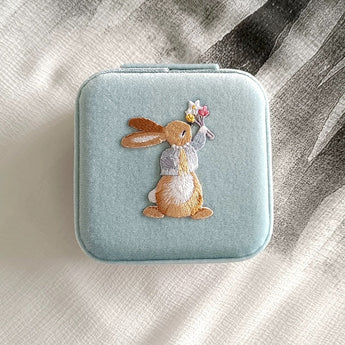 WILLS 精美綉花絲絨多用途旅行首飾盒 - WILLS JEWELLERY